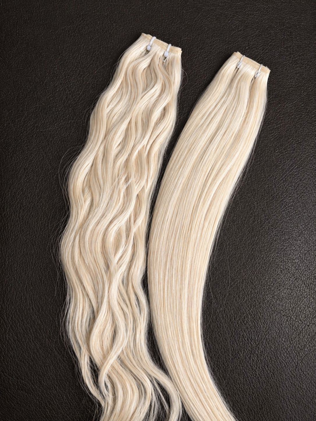 Ice Silver Blond 45 cm Glatt